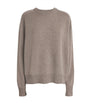 Soft Goat Beige Cashmere Boyfriend Sweater
