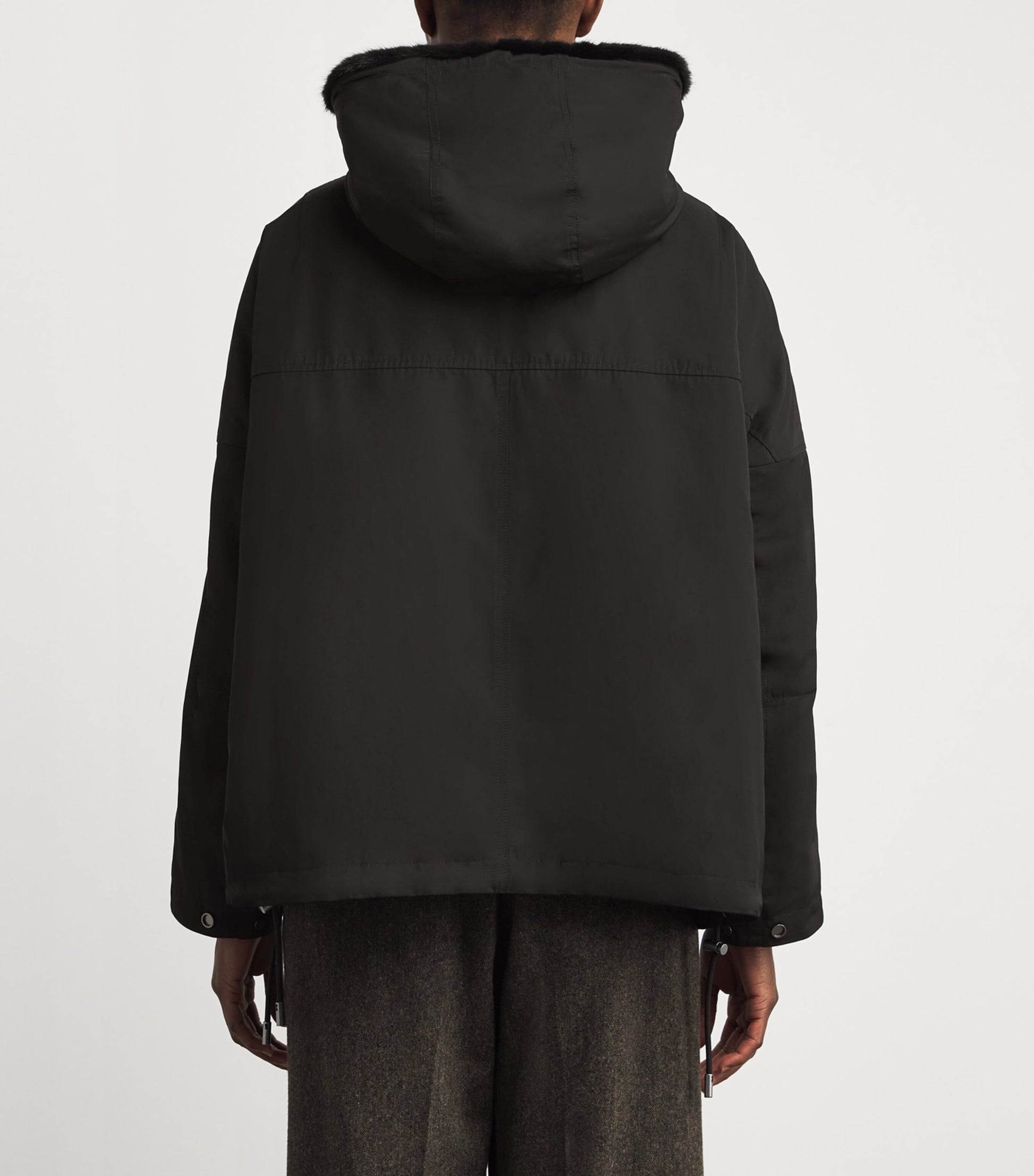 Black Mink Technical Parka Jacket (64cm)