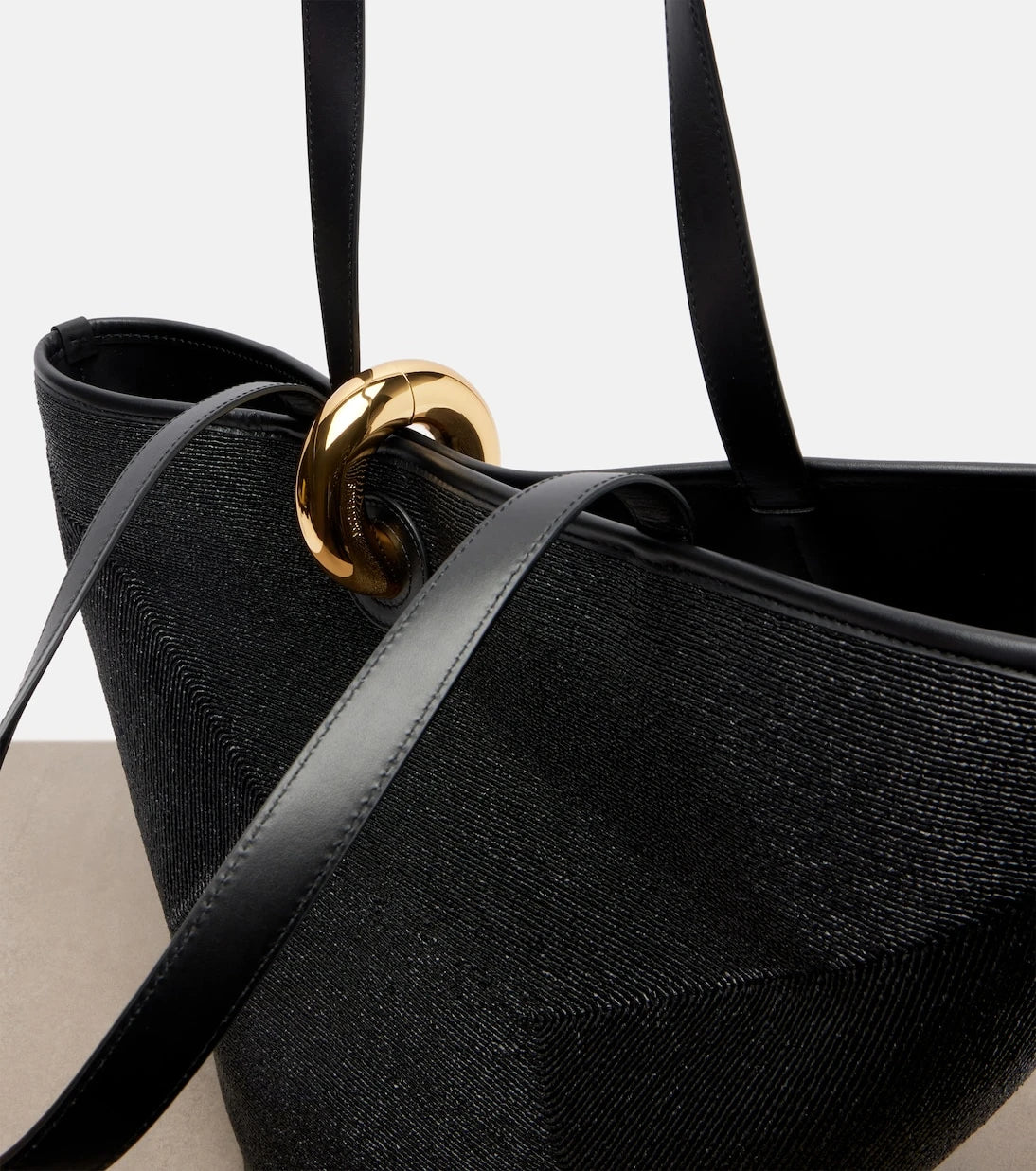 Jacquemus - Bambola Large raffia-effect bucket bag