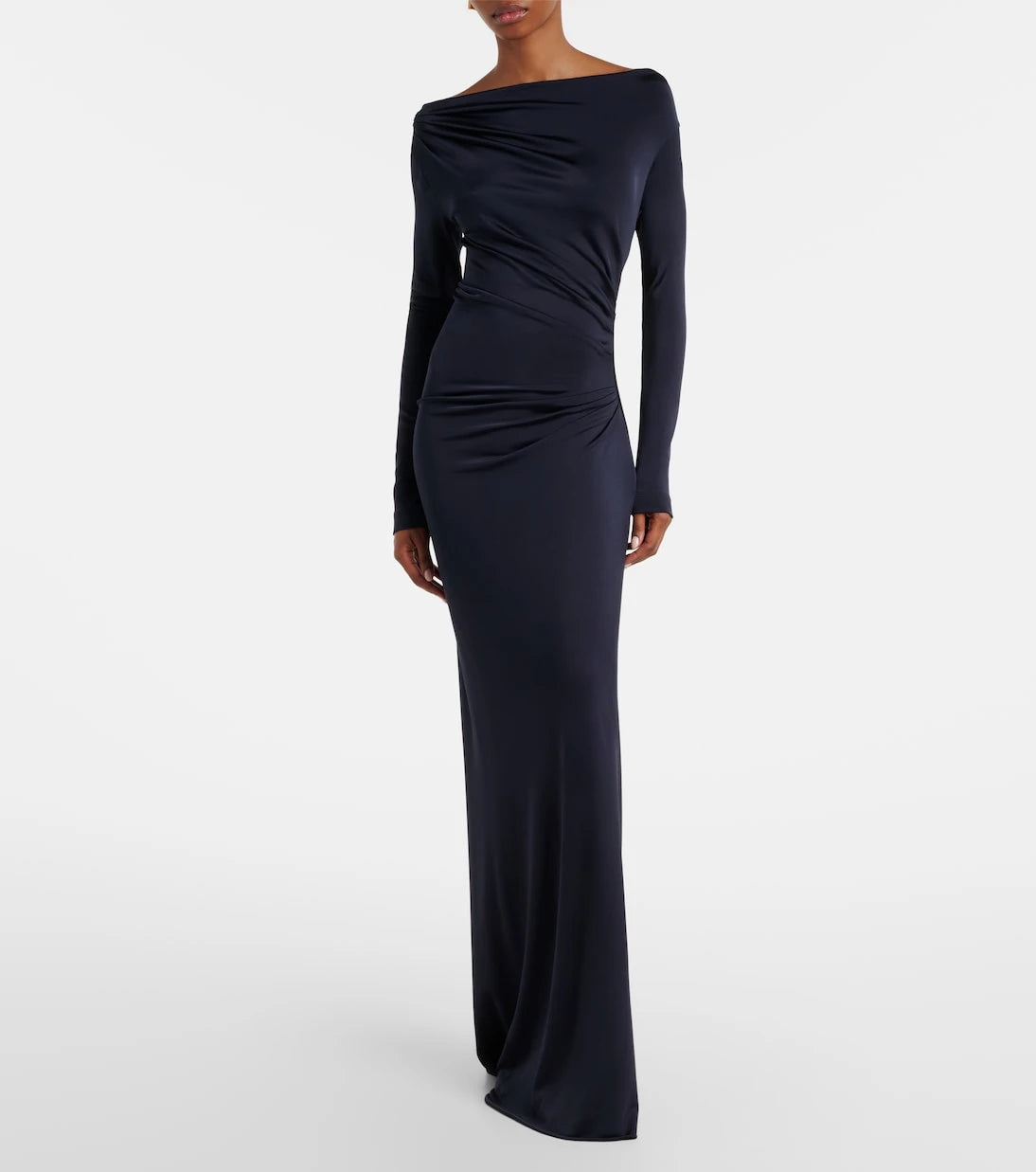 Victoria Beckham - Gathered jersey maxi dress