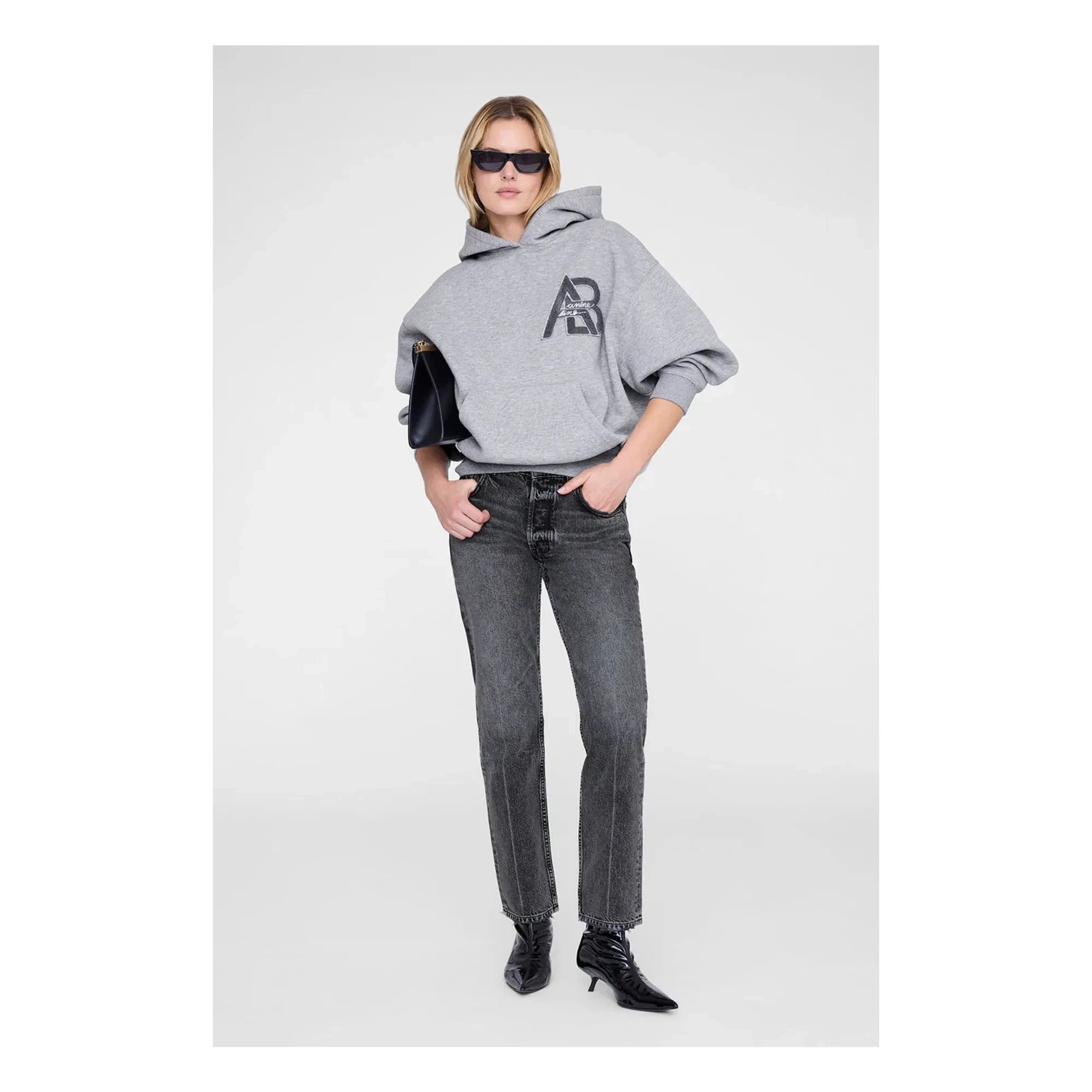Anine Bing - Jacie Letterman sweatshirt | Heather grey