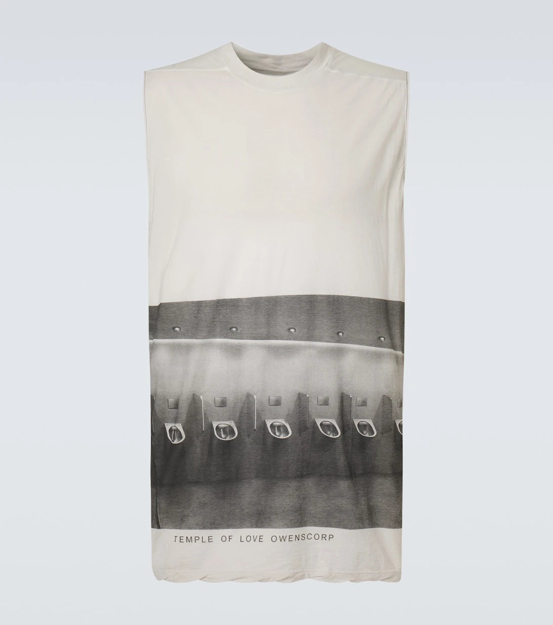 Rick Owens - Jumbo printed cotton jersey tank top