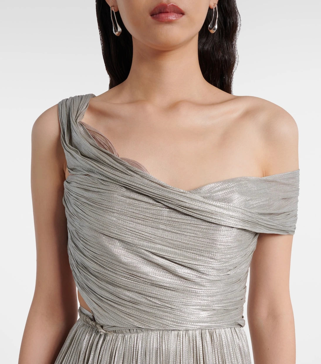 Maria Lucia Hohan - Serene asymmetric silk mousseline gown