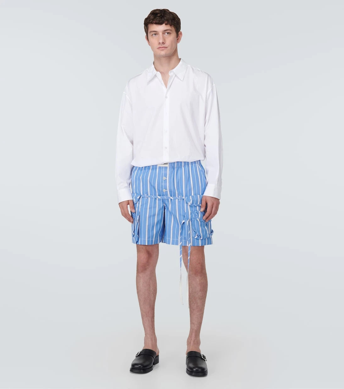 Jacquemus - شورت Trivela من القطن المخطط