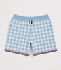 Thom Browne Kids Gingham Split-Hem Shorts (2-12 Years)