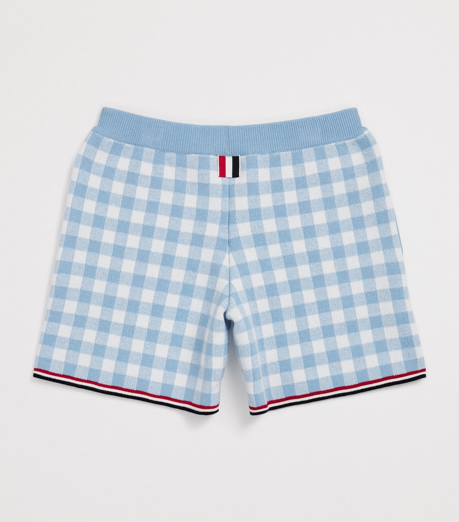 Thom Browne Kids Gingham Split-Hem Shorts (2-12 Years)