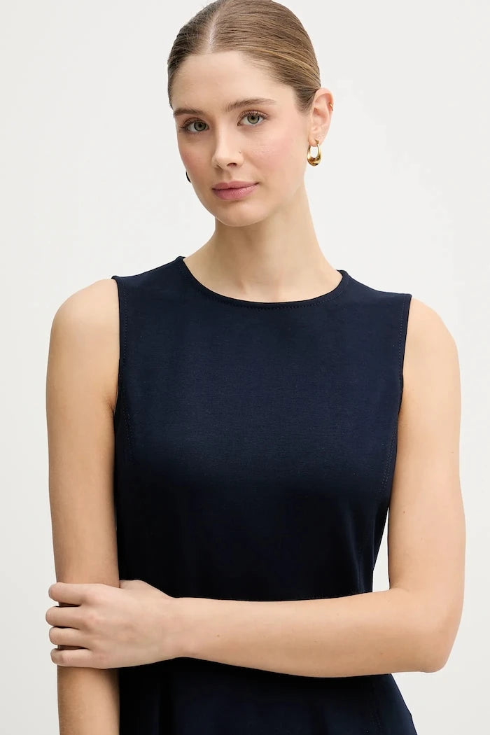 Lauren Ralph Lauren разкроена рокля с вискоза