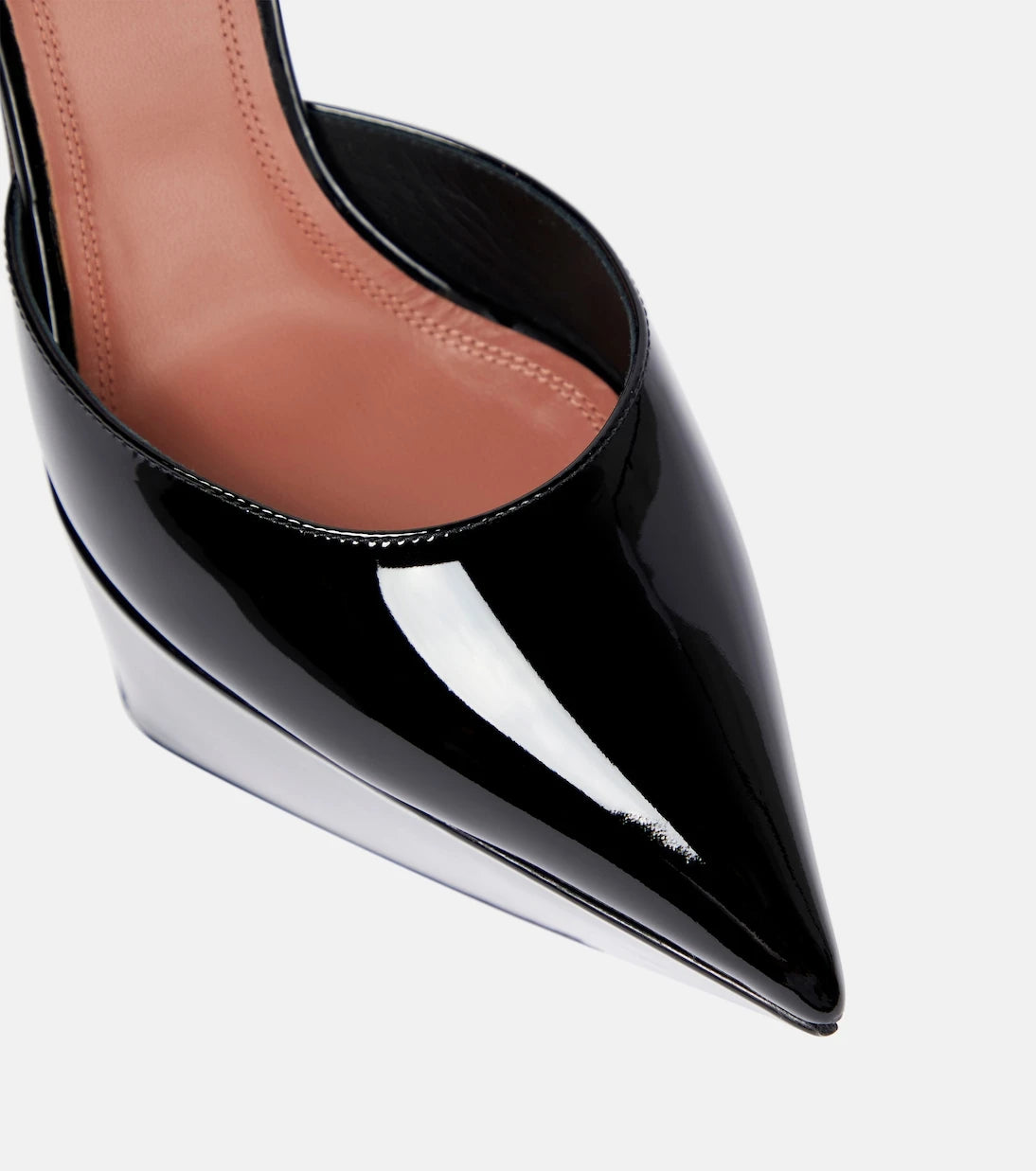 Amina Muaddi - Angelica patent leather platform pumps
