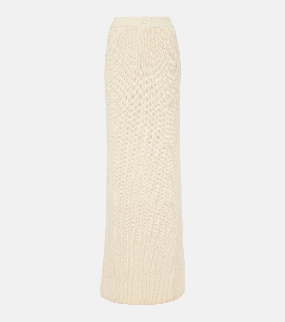 Aya Muse - Castu ribbed-knit cotton-blend maxi skirt