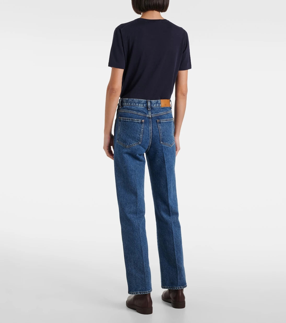 Loro Piana - Brooke mid-rise cropped straight jeans