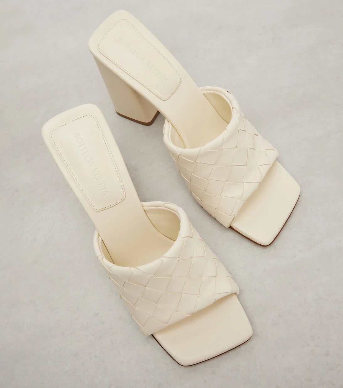 Bottega Veneta - Parco 90 Intrecciato leather mules