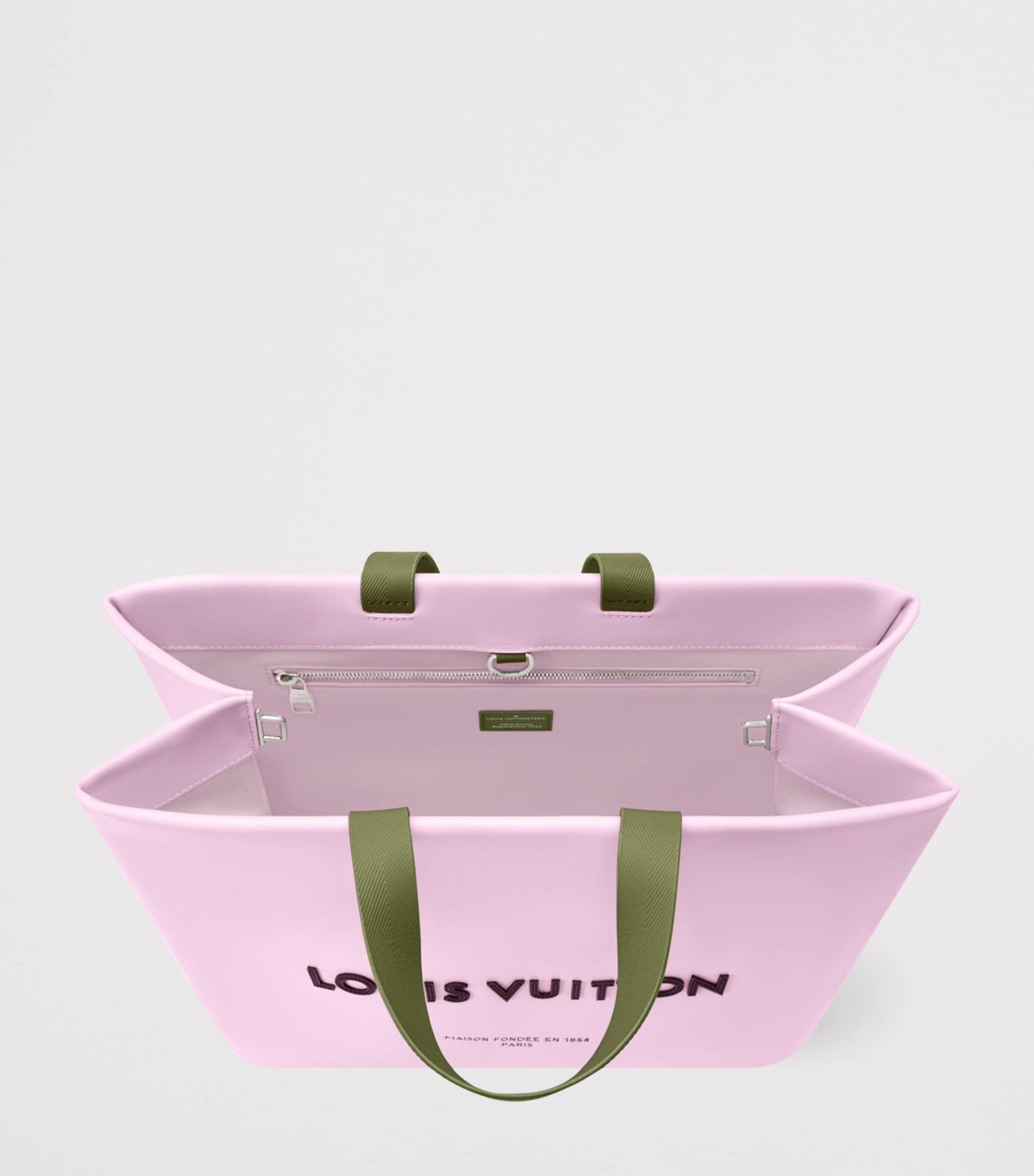 LOUIS VUITTON Leather MM Shopper Tote Bag