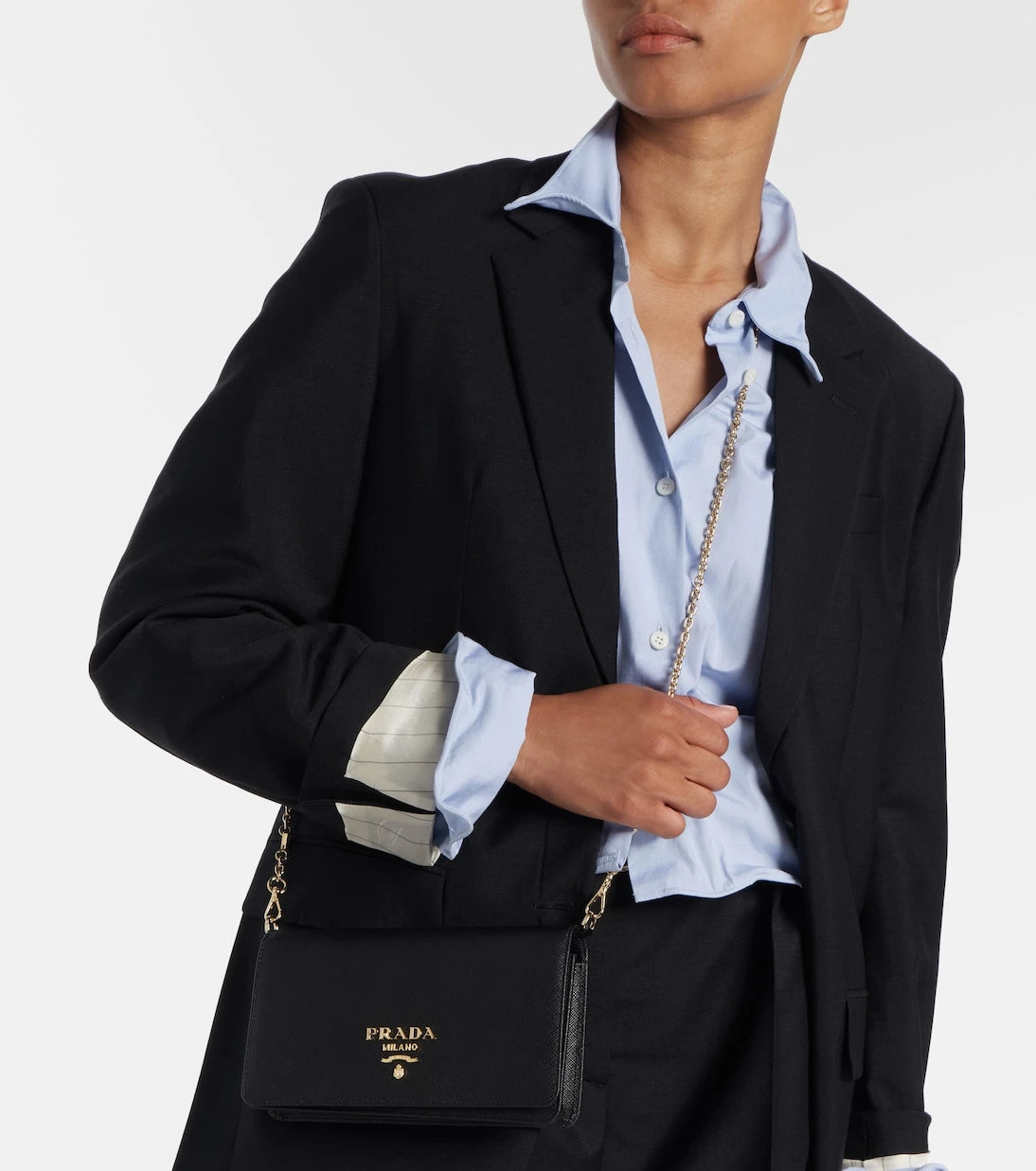 Prada - Saffiano Mini leather shoulder bag
