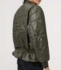 Green Quilted Alii Bomber Jacket