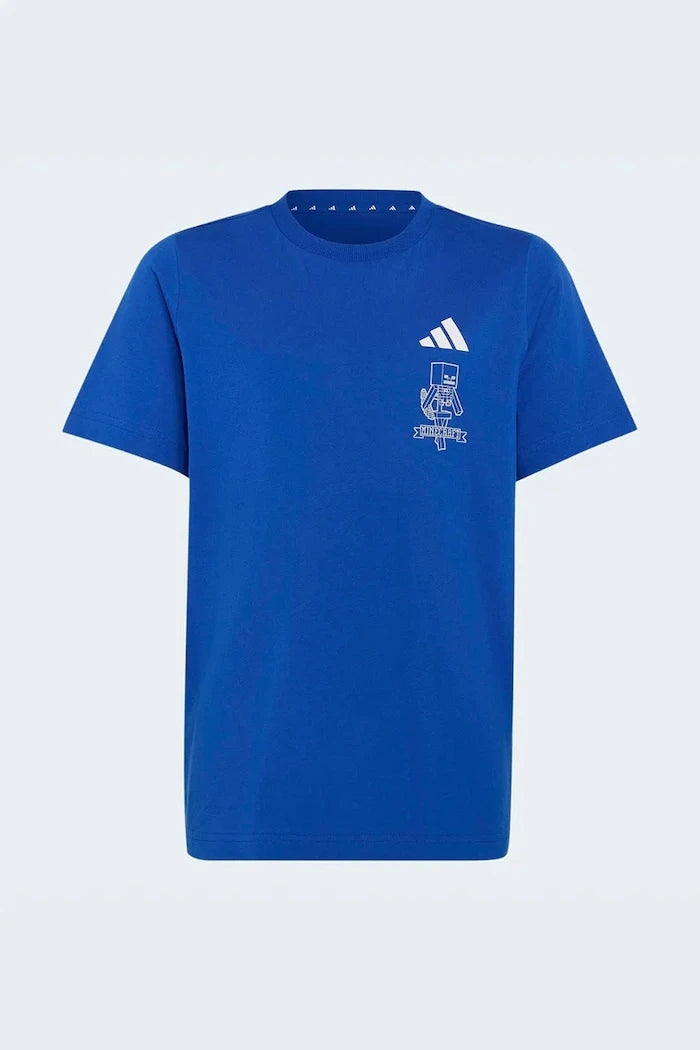 adidas pamuklu çocuk tişörtü MINECRAFT