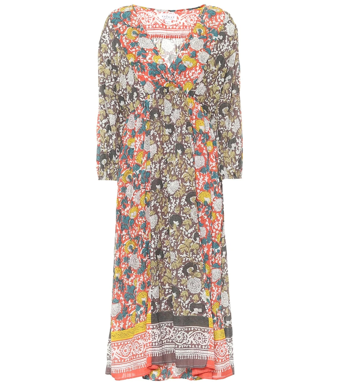 Velvet - Voletta floral cotton maxi dress