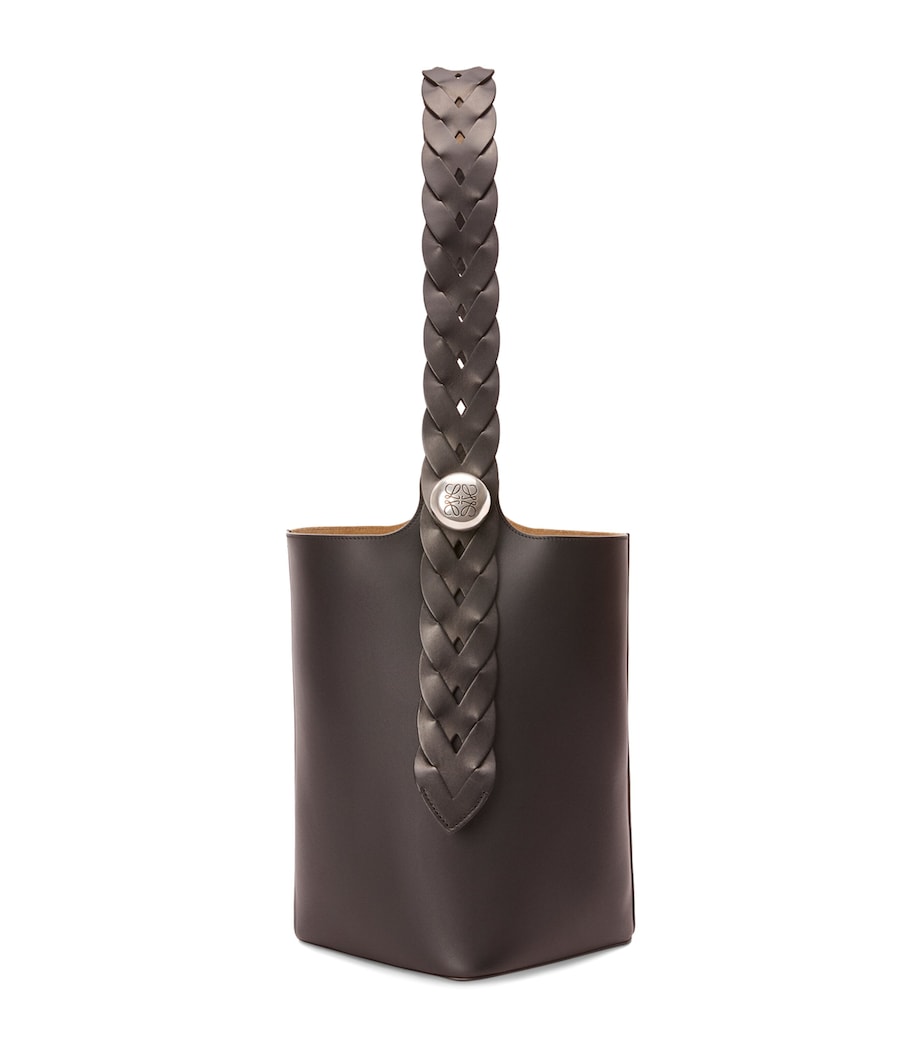 LOEWE Brown Large Pebble Bucket Bag