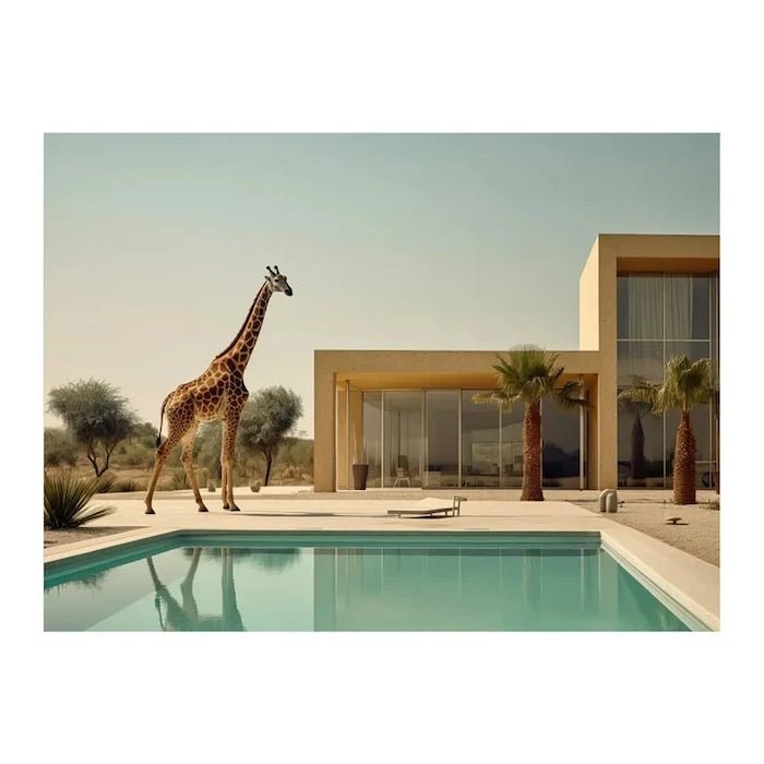 Akrilik Cam Üzerine Grafik a.i art HARTMAN Urban Zoo 13 46x61 cm