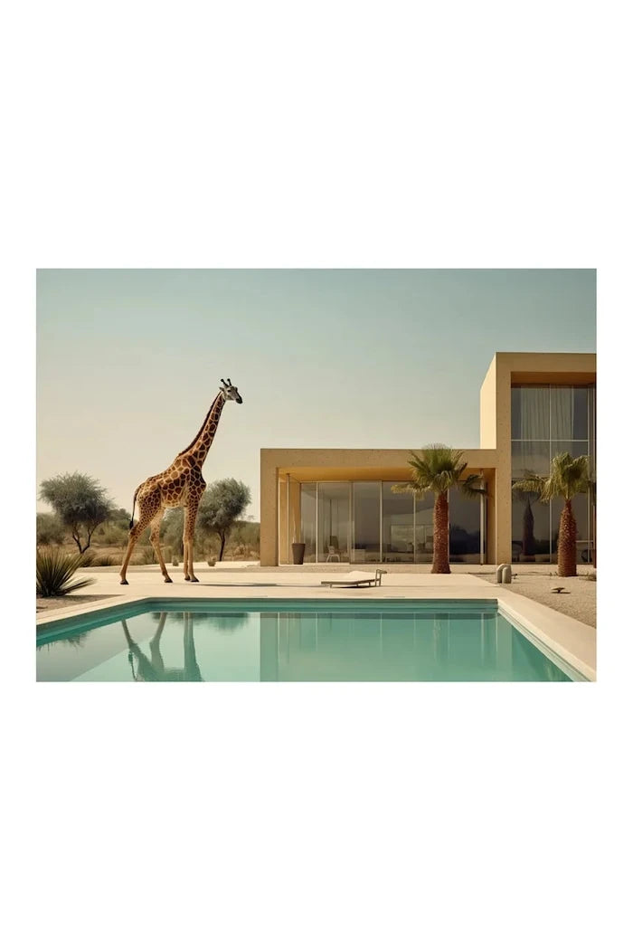 Akrilik Cam Üzerine Grafik a.i art HARTMAN Urban Zoo 13 46x61 cm