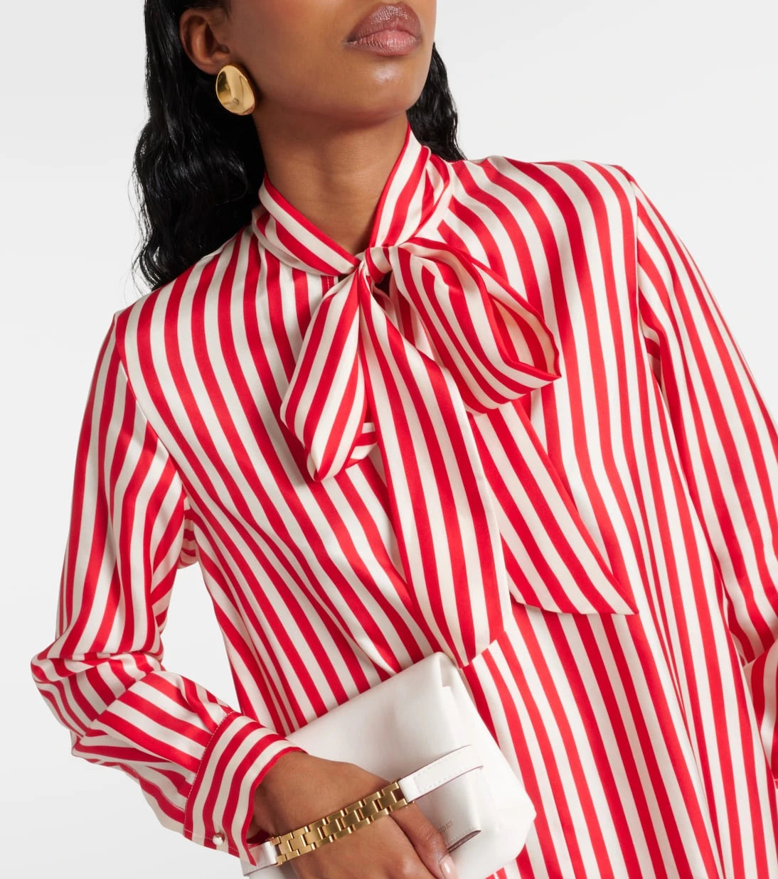 Max Mara - Faesite striped silk twill maxi dress