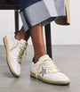White Leather Ball Star Sneakers