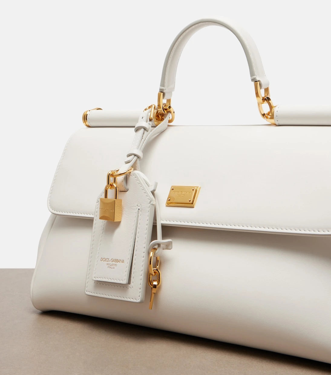 Dolce&Gabbana - Sicily Medium leather top-handle bag