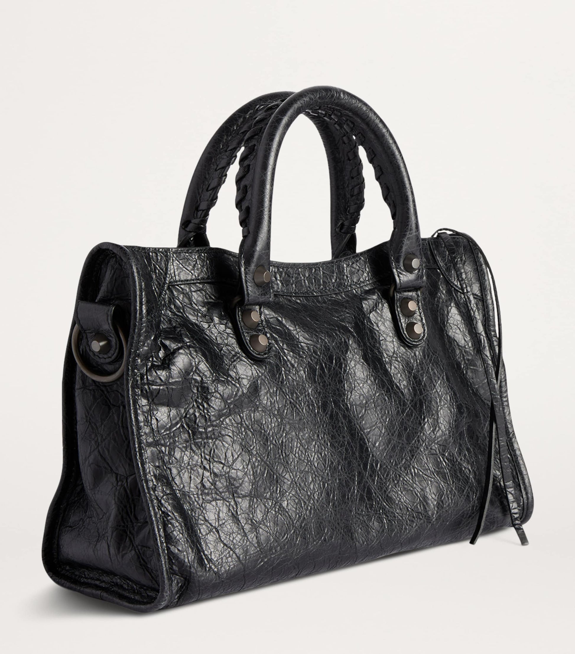 Balenciaga Black Small Leather Le City Top-Handle Bag