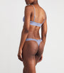 Skims Purple Lace-Trim Fits Everybody Dipped Thong