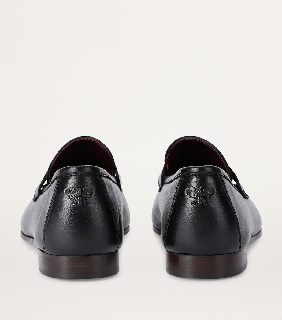 Bougeotte Black Leather Flaneur Loafers