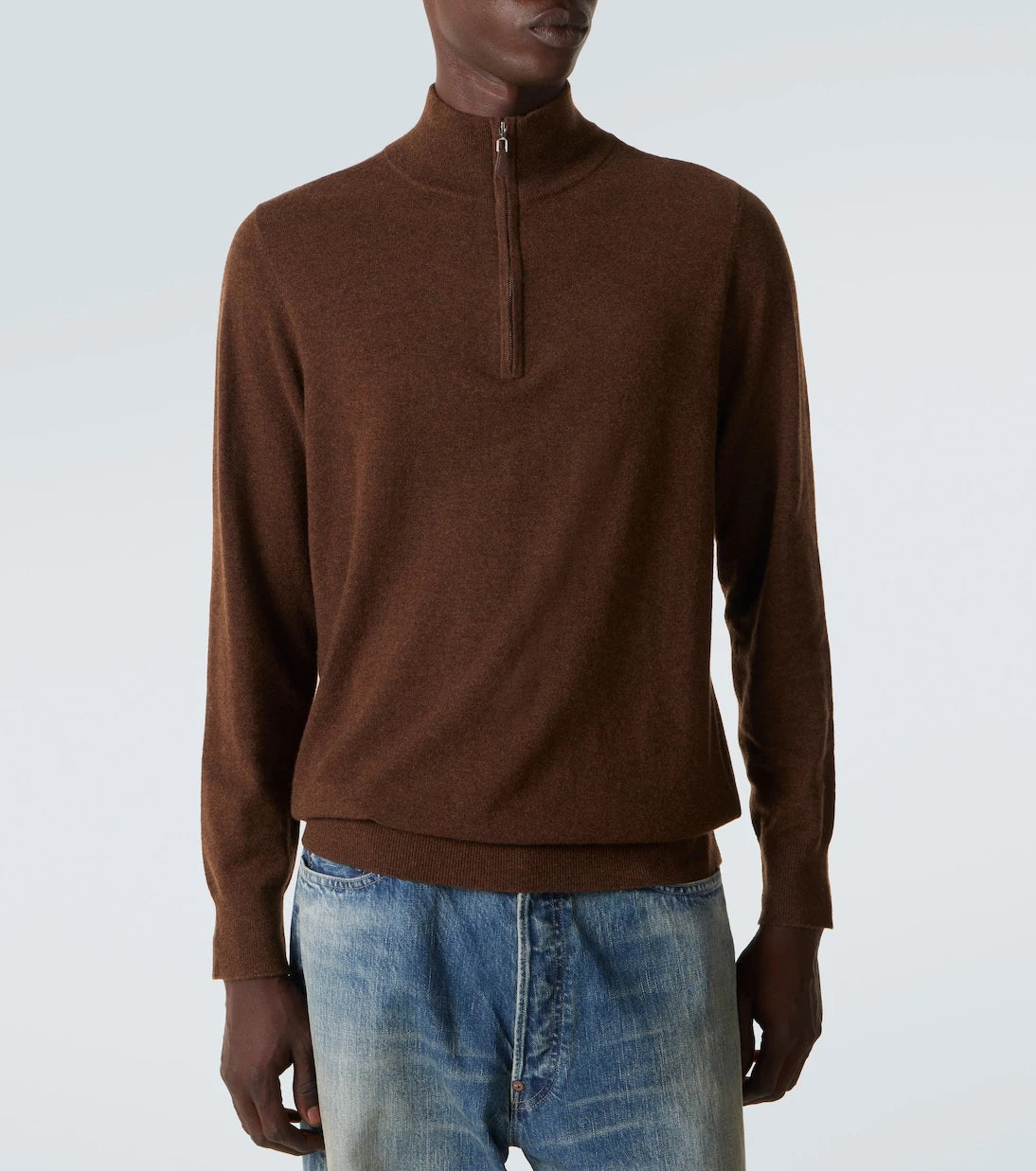 Arch4 - Mr Fenchurch cashmere half-zip sweater