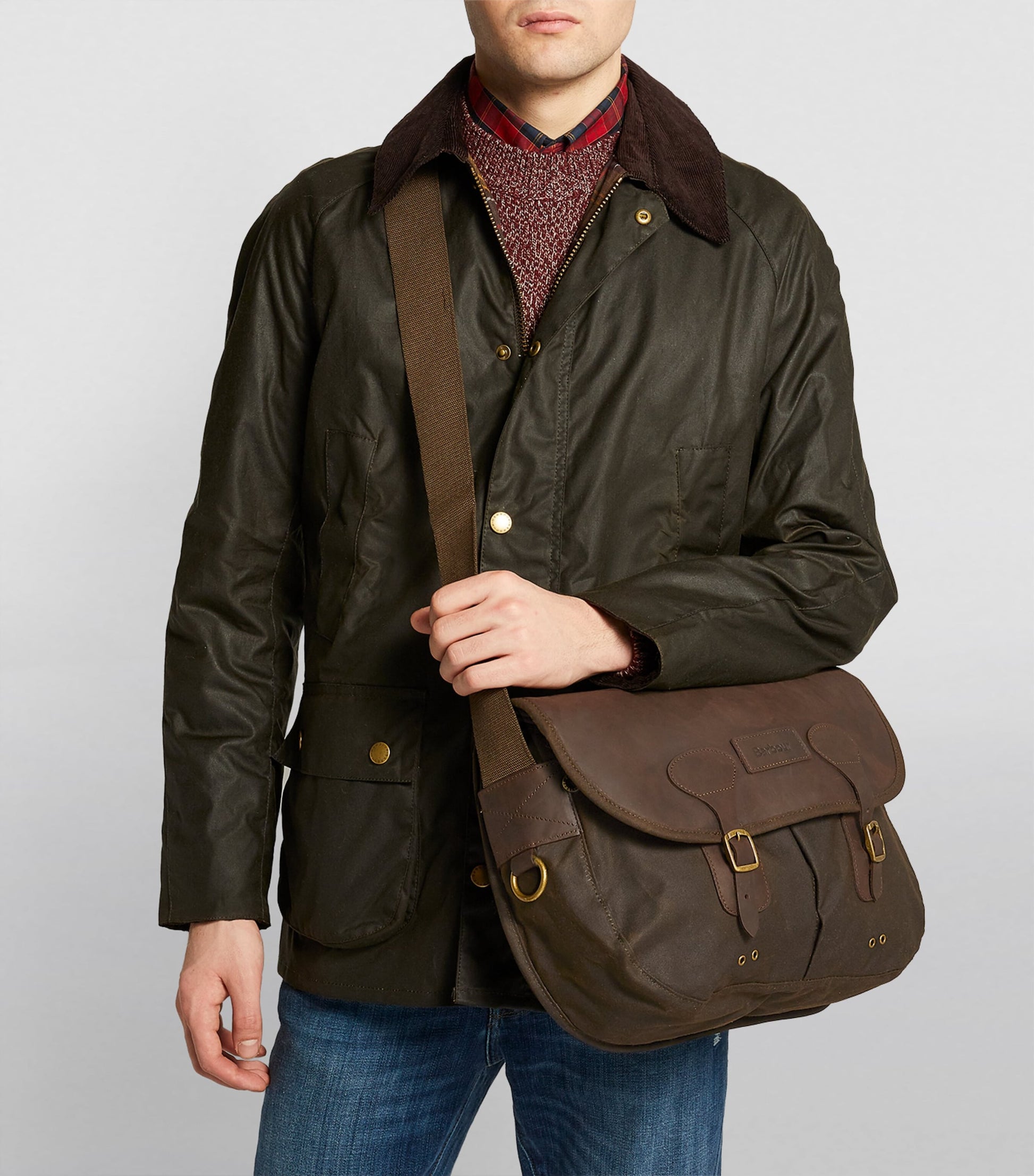 Barbour Waxed Tarras Messenger Bag