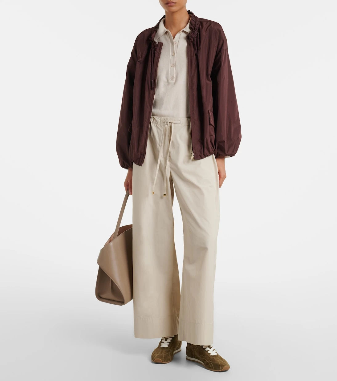 'S Max Mara - Cotton poplin wide-leg pants