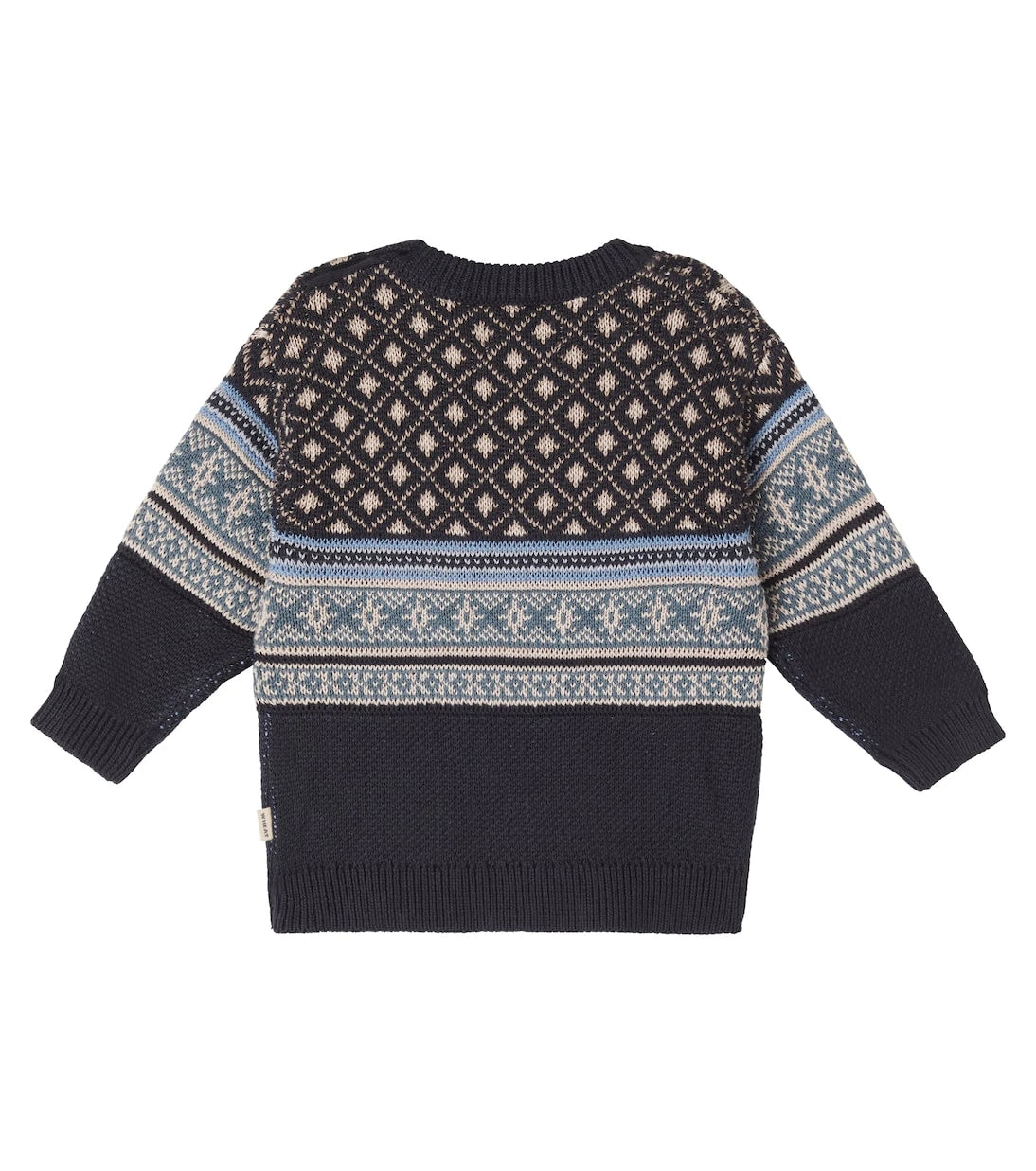 Wheat - Baby Julius jacquard cotton sweater