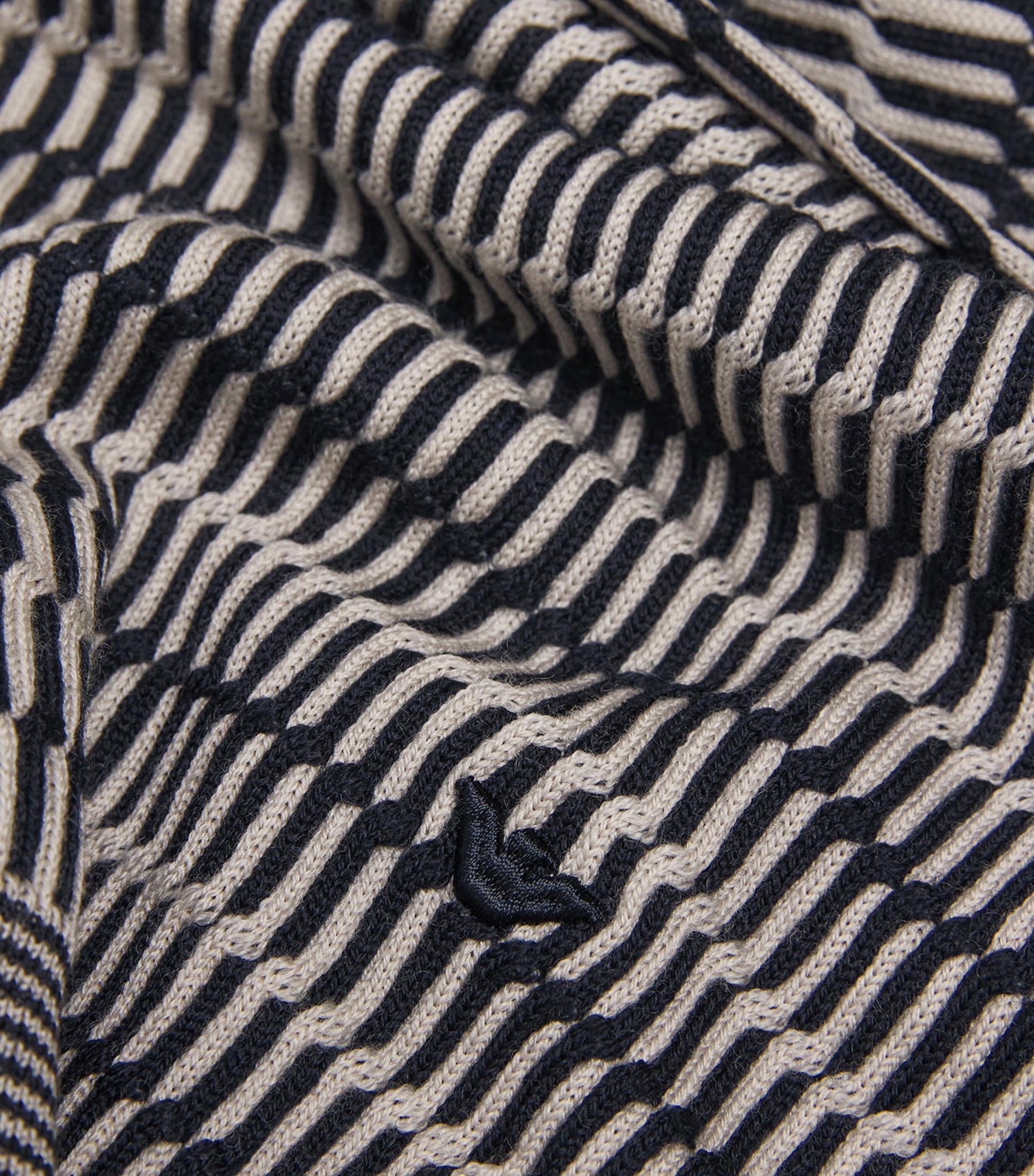 Emporio Armani Multi Virgin Wool Geometric Jacquard Sweater