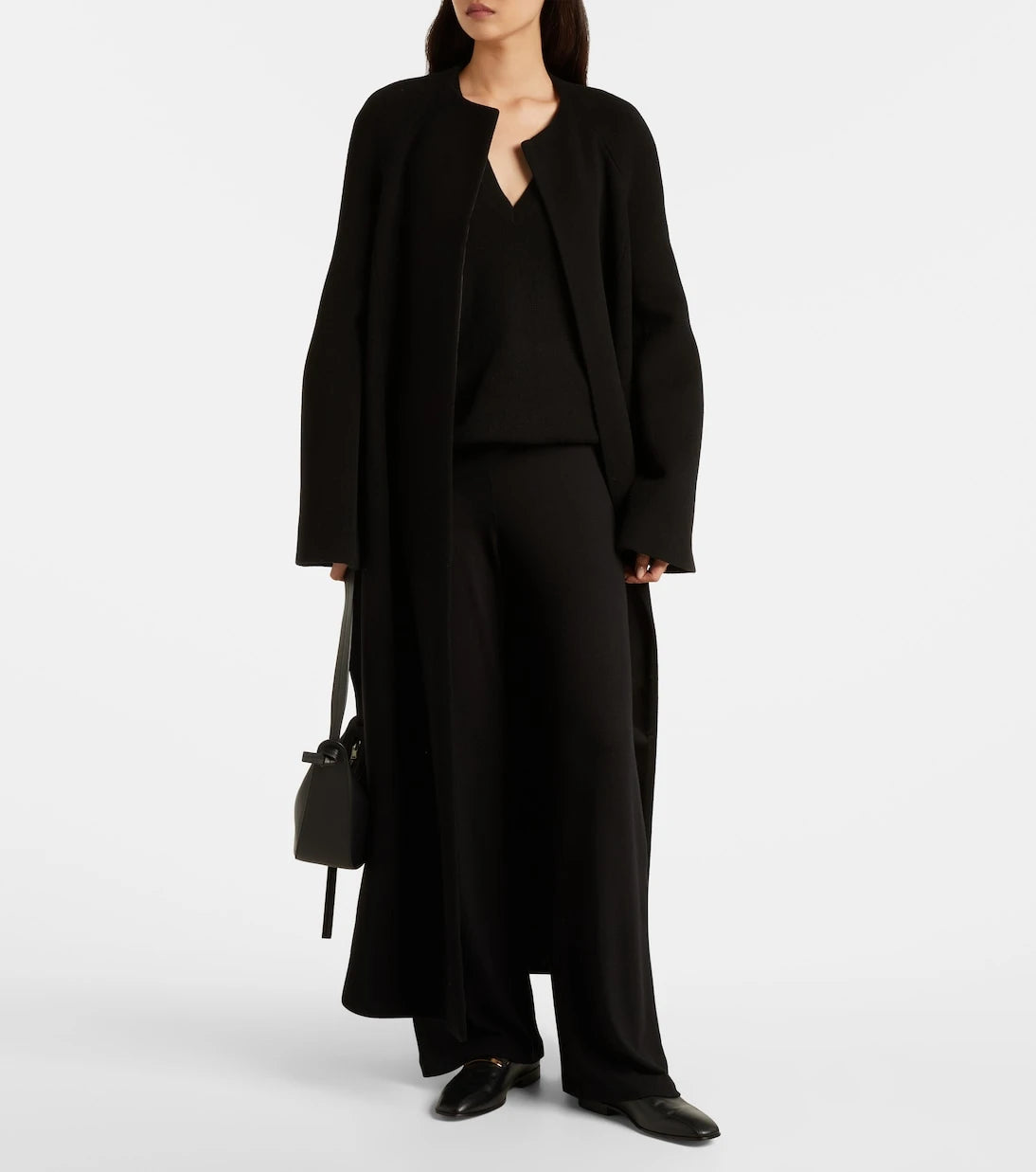 Leset - Lauren mid-rise jersey wide-leg pants