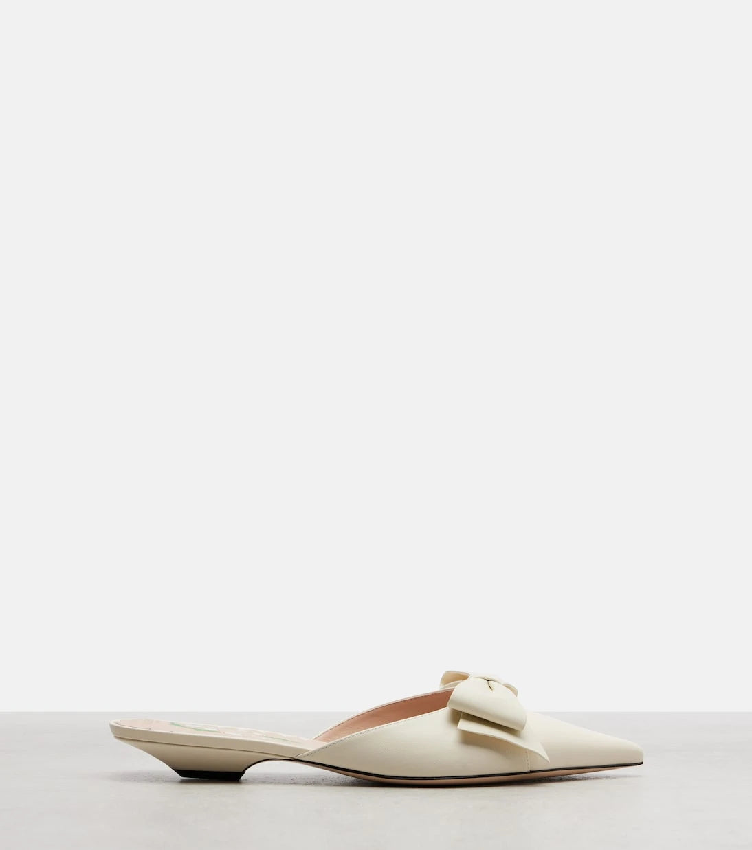 Valentino Garavani - Bow-detail leather mules