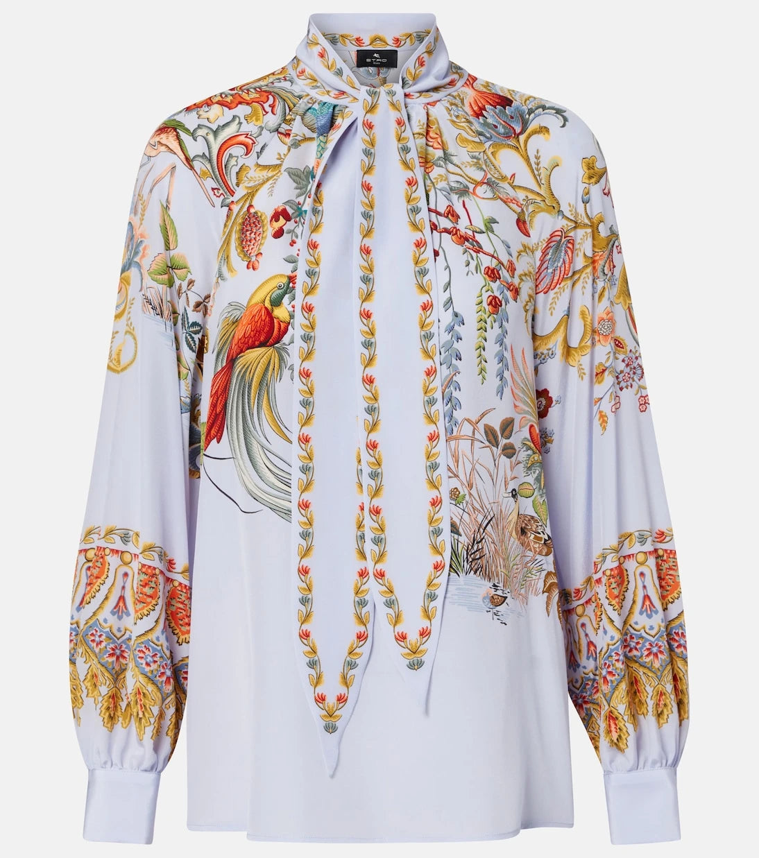 Etro - Semi-sheer jacquard blouse