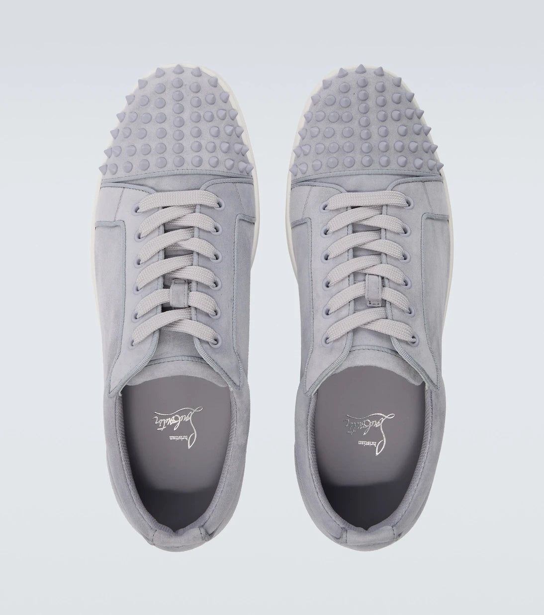 Christian Louboutin - Louis Junior Spikes suede sneakers