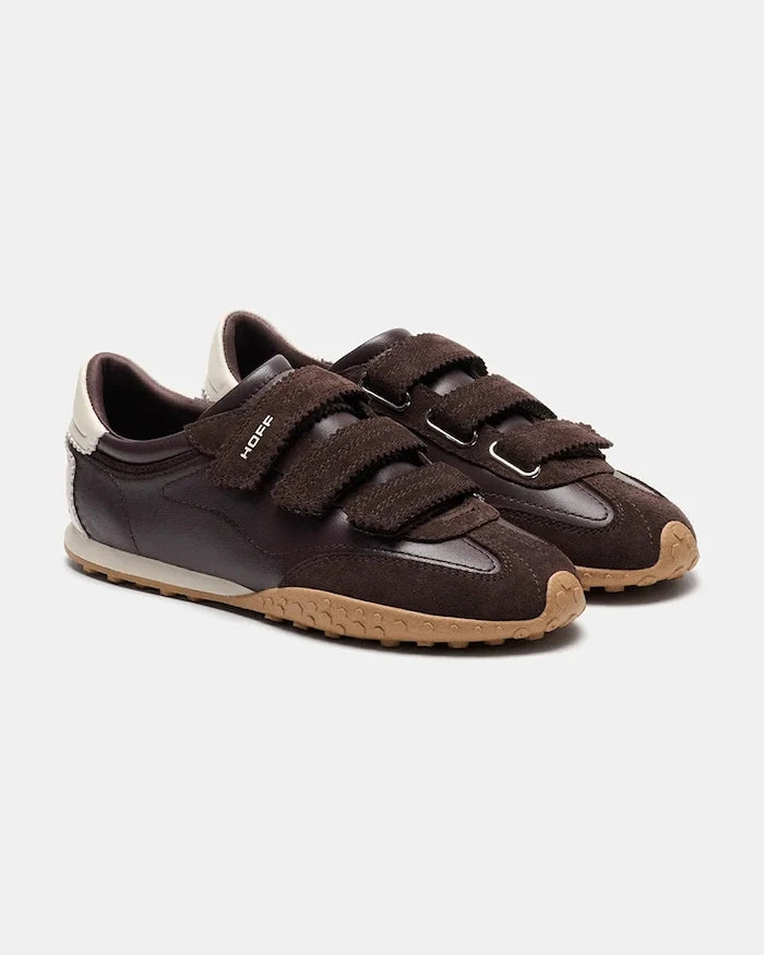 Hoff BRIDGE VELCROS CHOCOLATE kadın deri sneaker