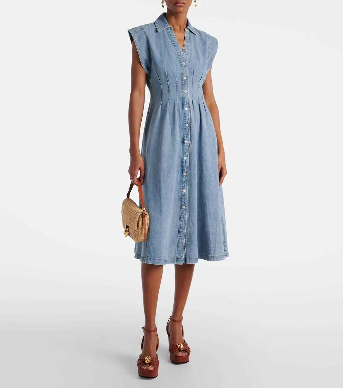 Veronica Beard - Ruben denim midi dress