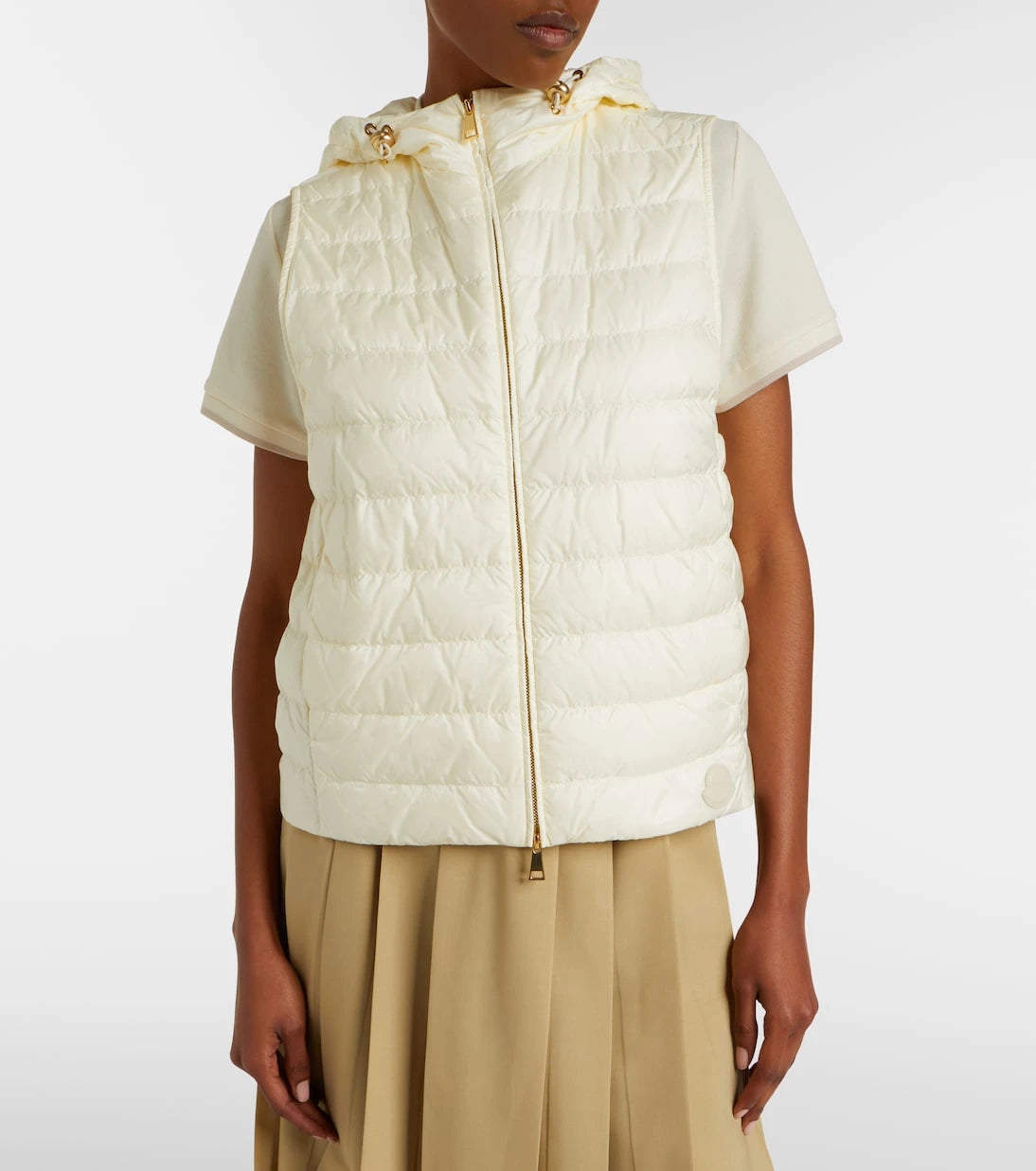 Moncler - Hylesine wool and cotton-blend down jacket