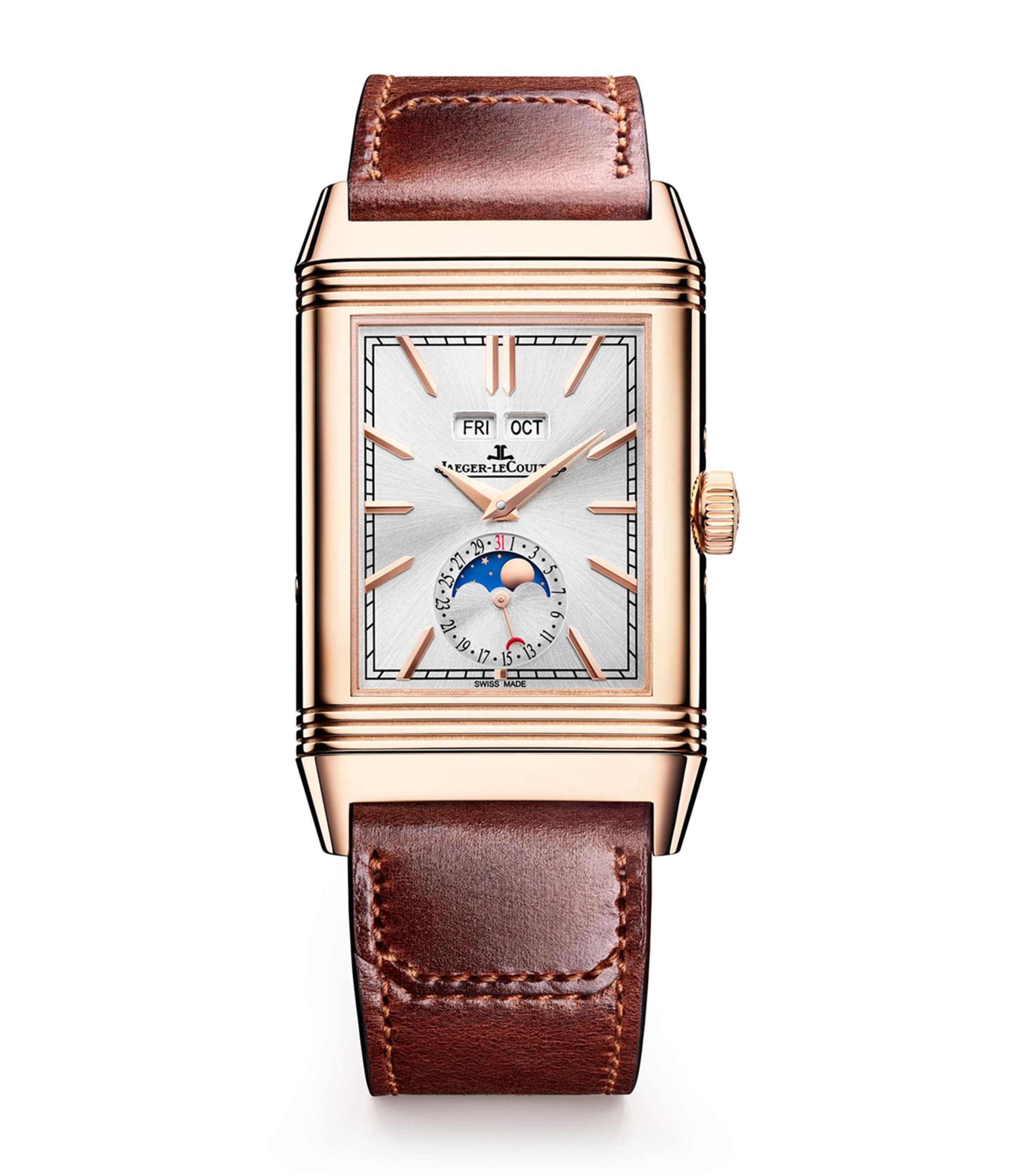 Rose Gold Reverso Tribute Duoface Calendar Watch 29.9mm