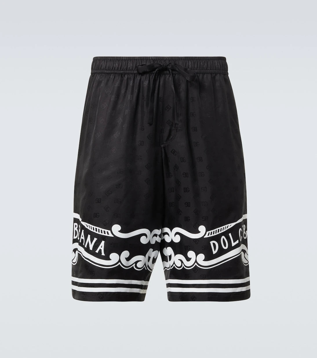 Dolce&Gabbana - Paisley silk twill Bermuda shorts