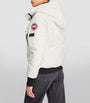 Canada Goose White Down-Filled Chilliwack Bomber Jacket