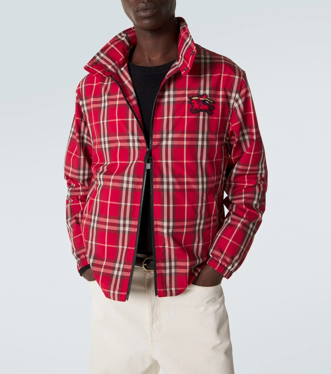Burberry - Burberry Check technical blouson jacket