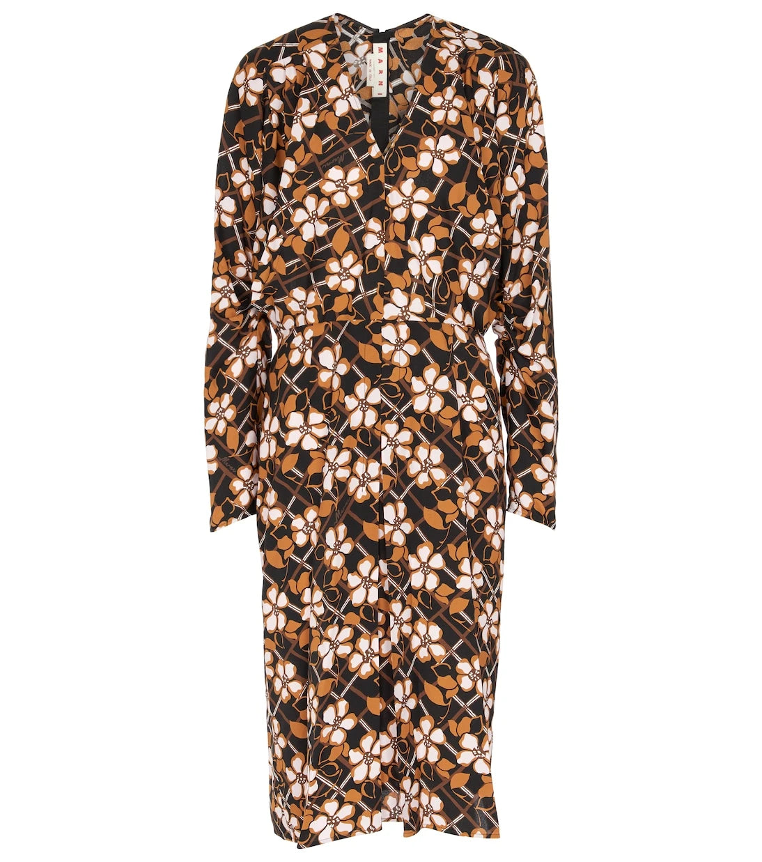 Marni - Floral-printed pleated midi dress