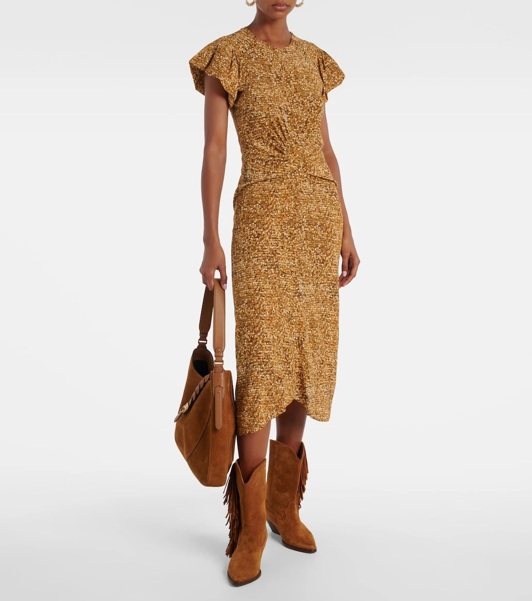 Isabel Marant - Terena printed silk-blend midi dress