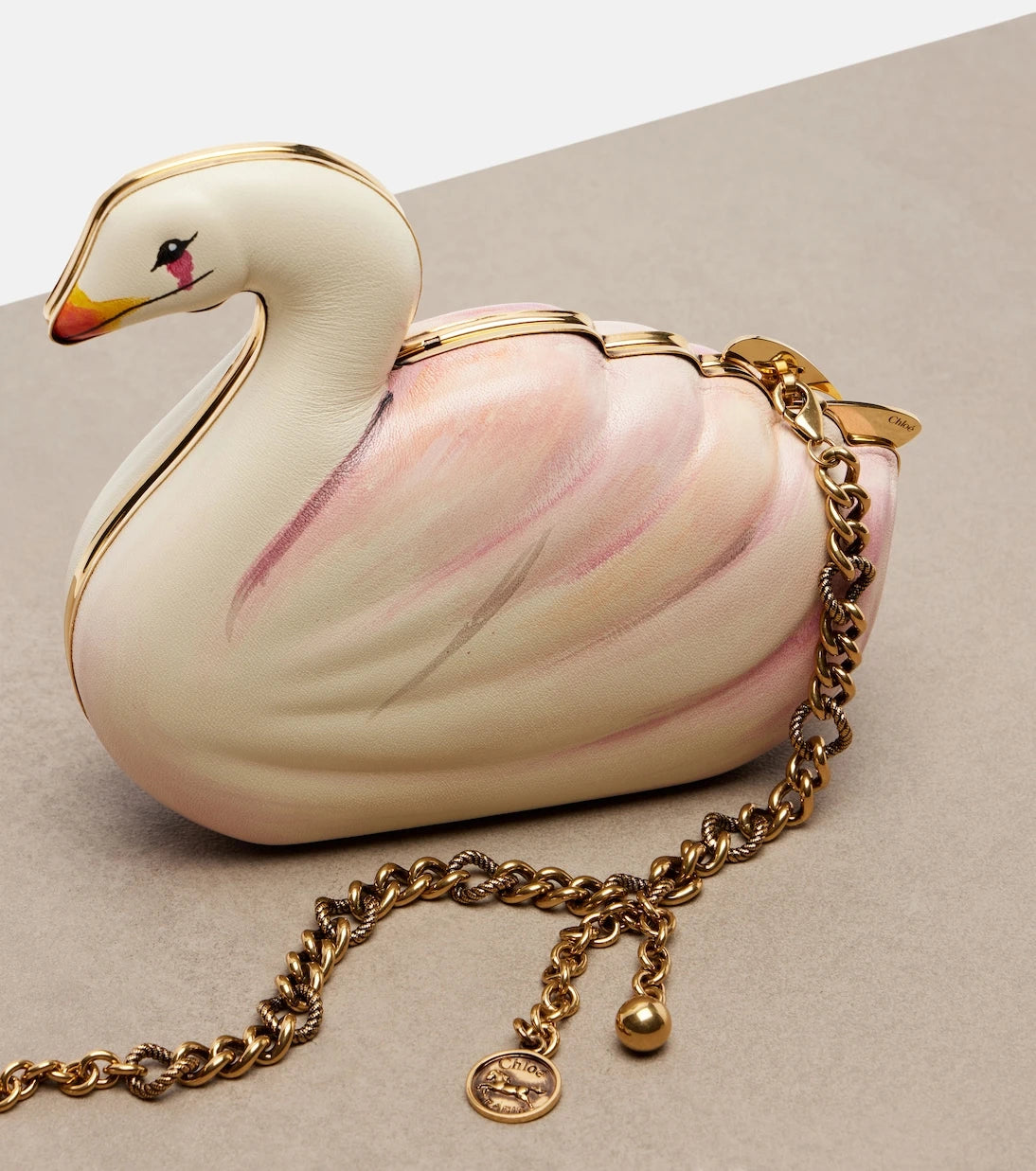 Chloé - Chloé Tropicus leather clutch