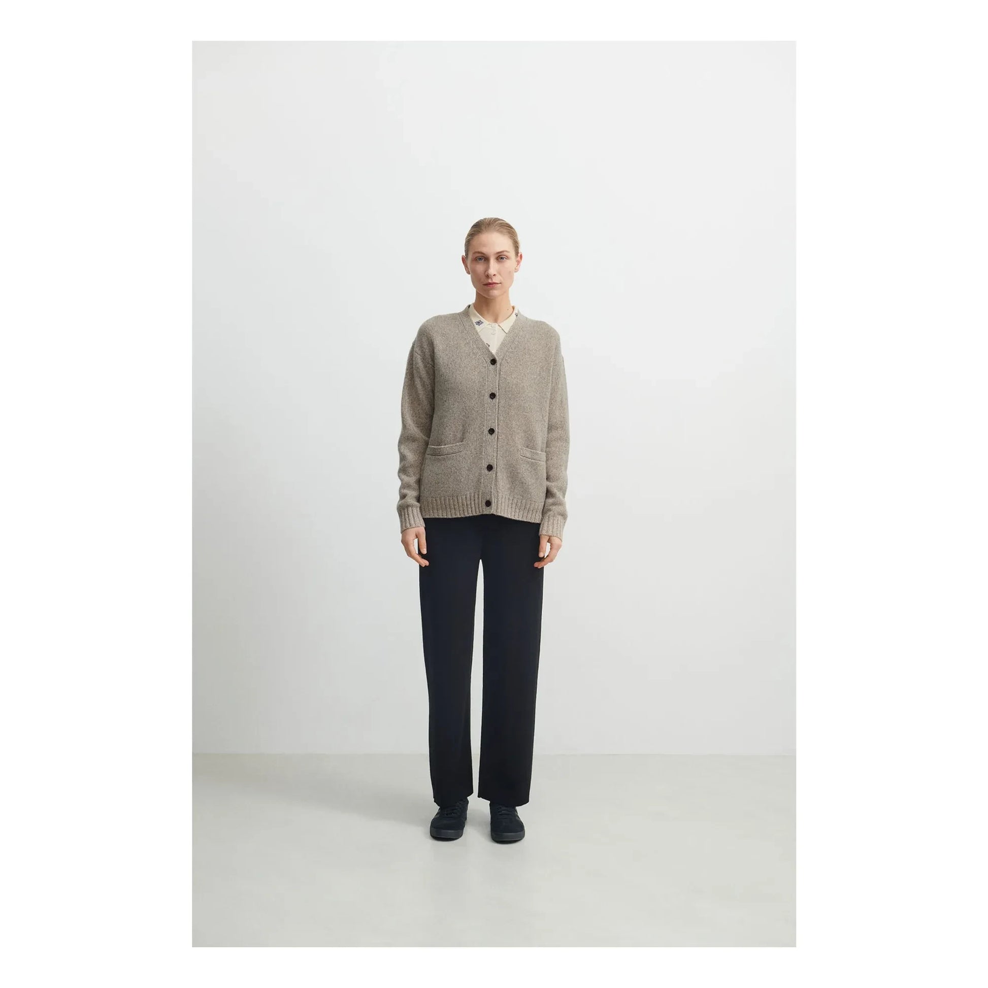 FUB - Lambswool Cardigan - Women's Collection | Heather beige