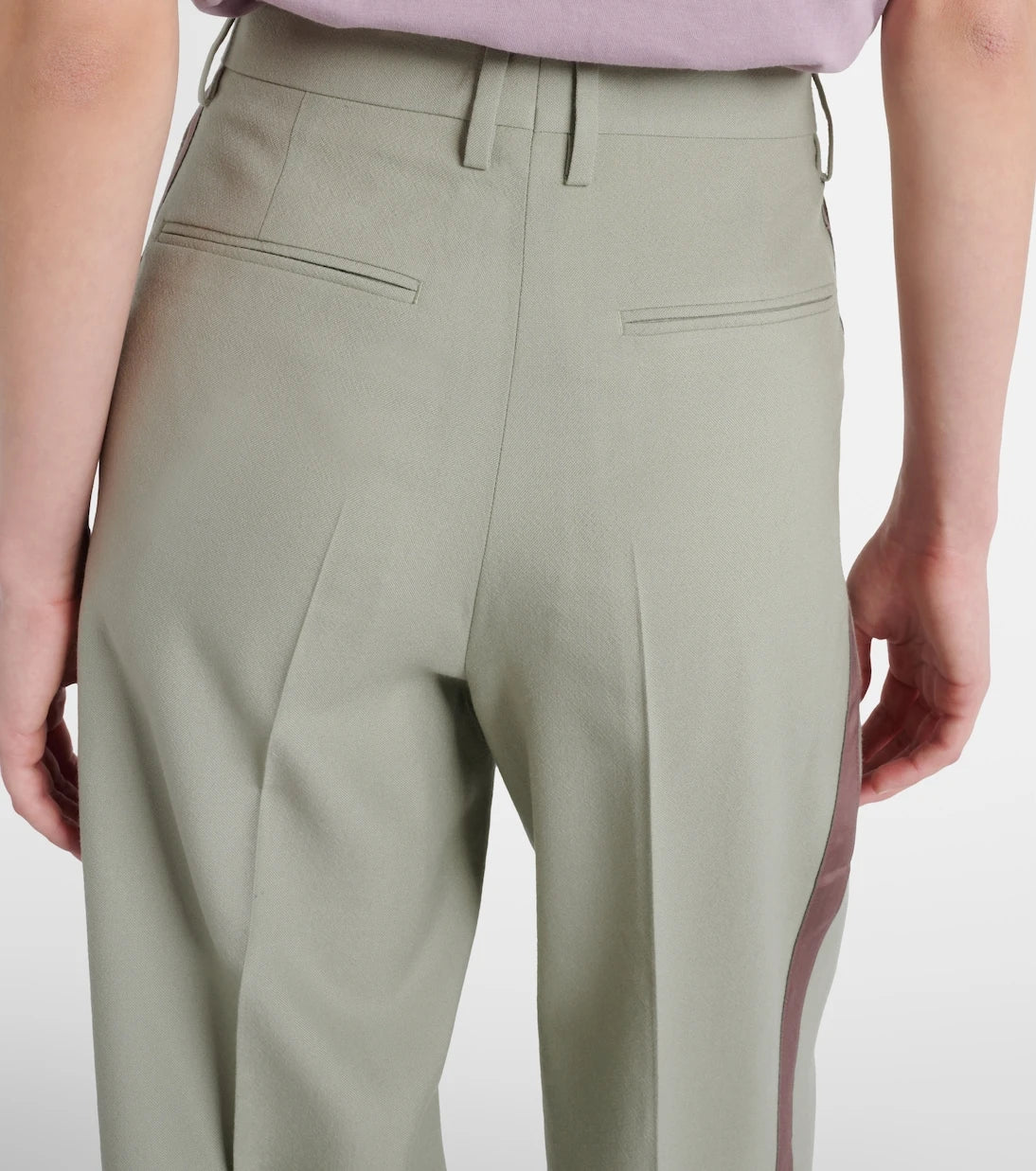 Dries Van Noten - Mid-rise wool straight pants